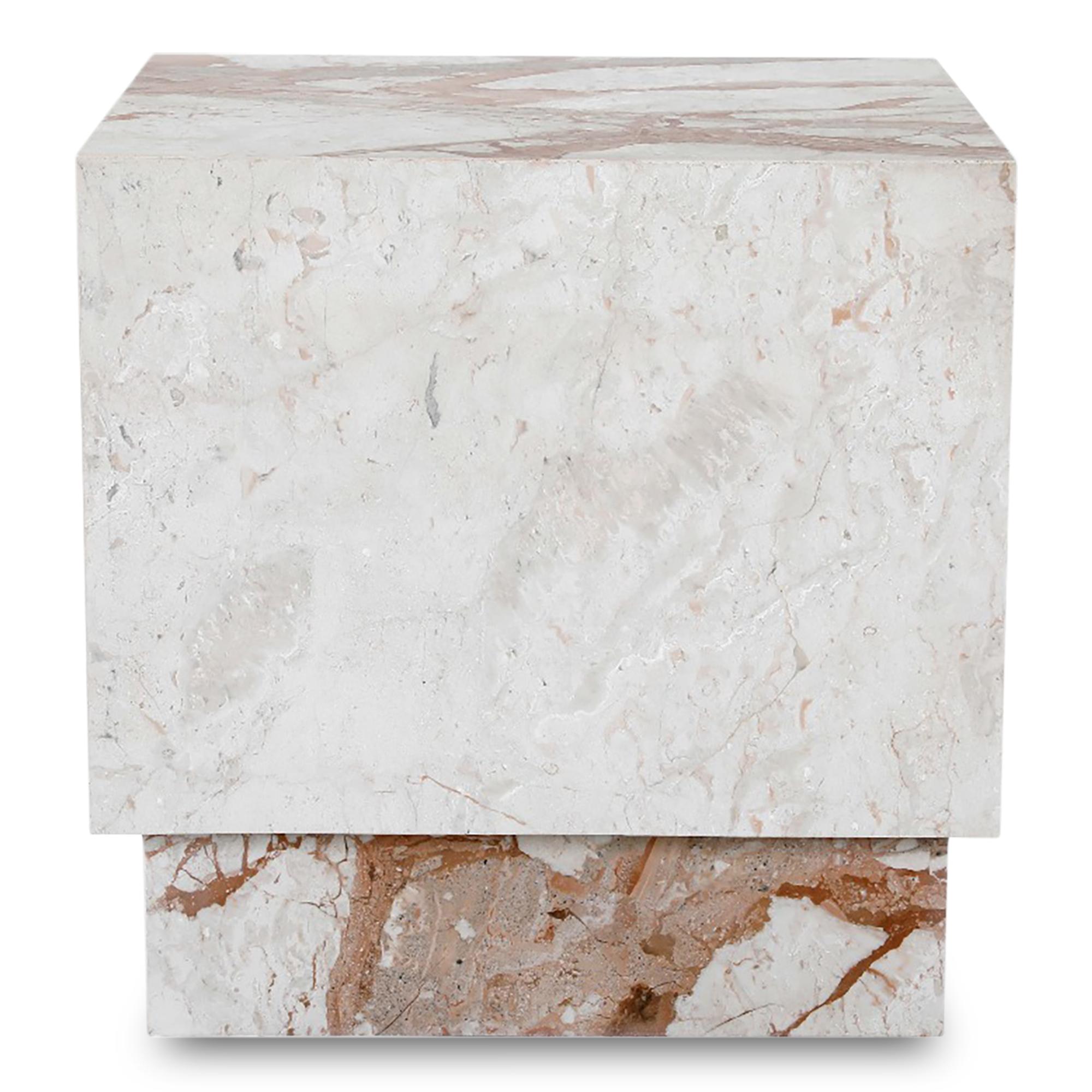 Layla Side Table Breccia Marble
