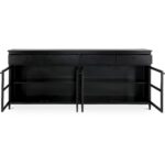 Henry Metal Sideboard Black 11 Henry Metal Sideboard Black GK-1141-02 GK 1141 02 Henry front open shadsilo
