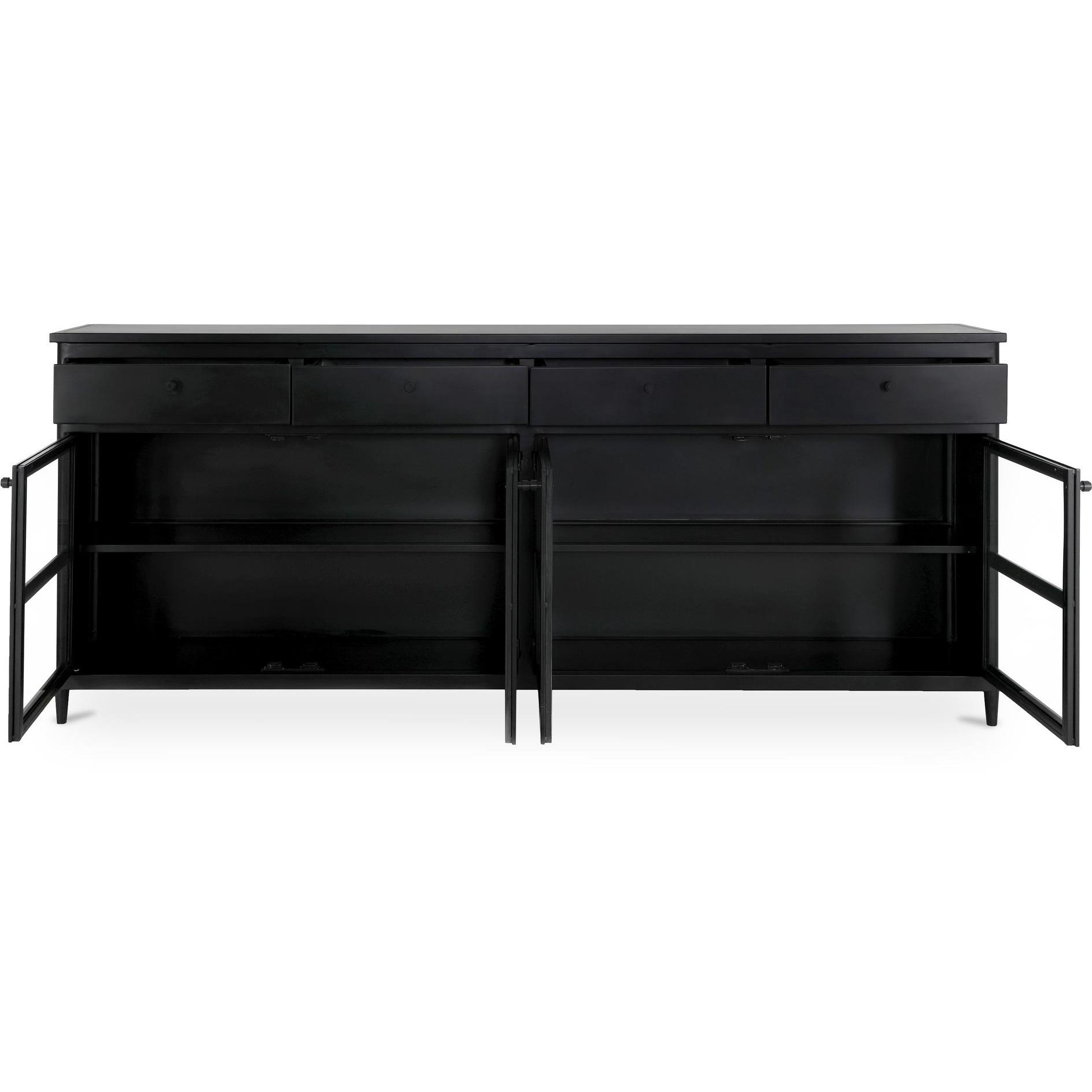Henry Metal Sideboard Black 4 Henry Metal Sideboard Black - Image 4