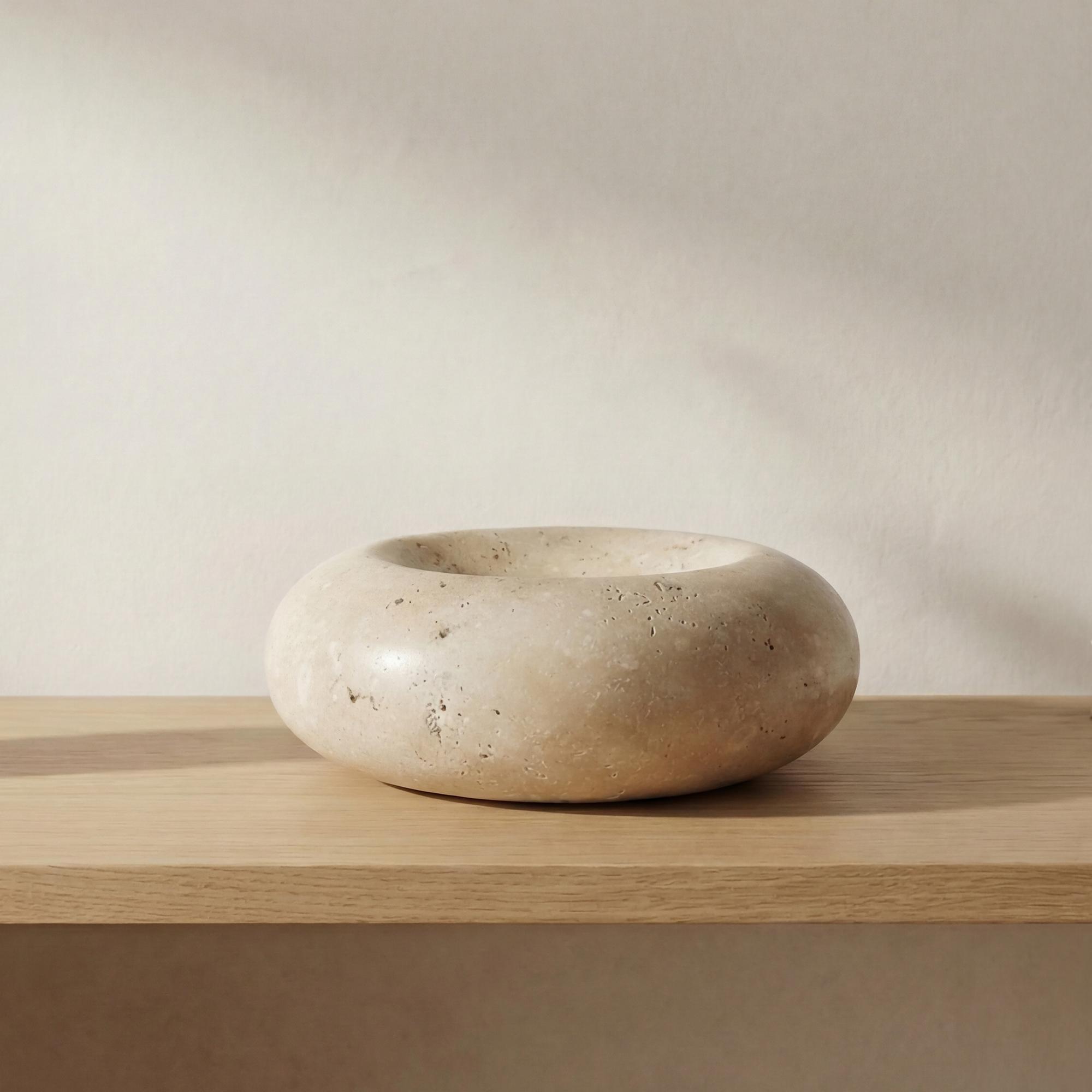 Neso Catchall Natural Travertine 2 Neso Catchall Natural Travertine - Image 2