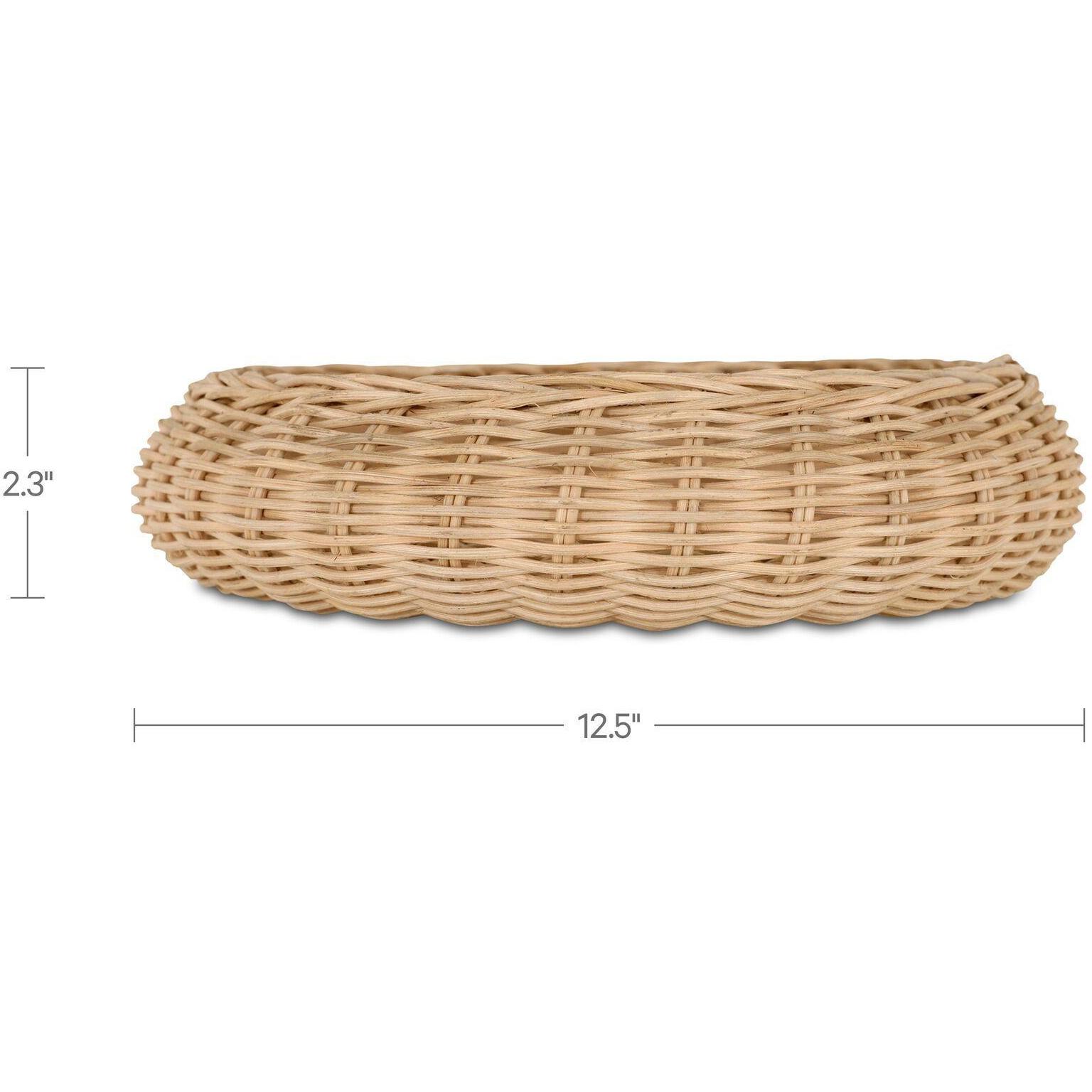Harding Wicker Bowl Natural 3 Harding Wicker Bowl Natural - Image 3