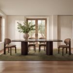 Daphne Dining Table Large Dark Emperador Marble GK-1152-20-0 GK 1152 20 0 10
