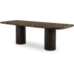 Daphne Dining Table Large Dark Emperador Marble 8 Daphne Dining Table Large Dark Emperador Marble - Image 3