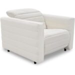 Juno Power Recliner Chair Off White GO-1010-05 GO 1010 05 Juno diagR shadsilo