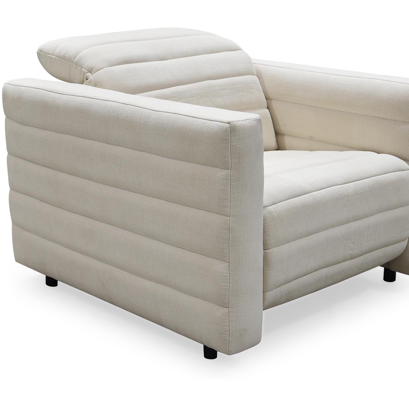 Juno Power Recliner Chair Off White 5 Juno Power Recliner Chair Off White - Image 5