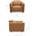 Juno Power Recliner Chair Tan Leather GO-1010-40 GO 1010 40 70