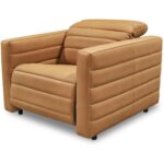 Juno Power Recliner Chair Tan Leather GO-1010-40 GO 1010 40 Juno diagL shadsilo