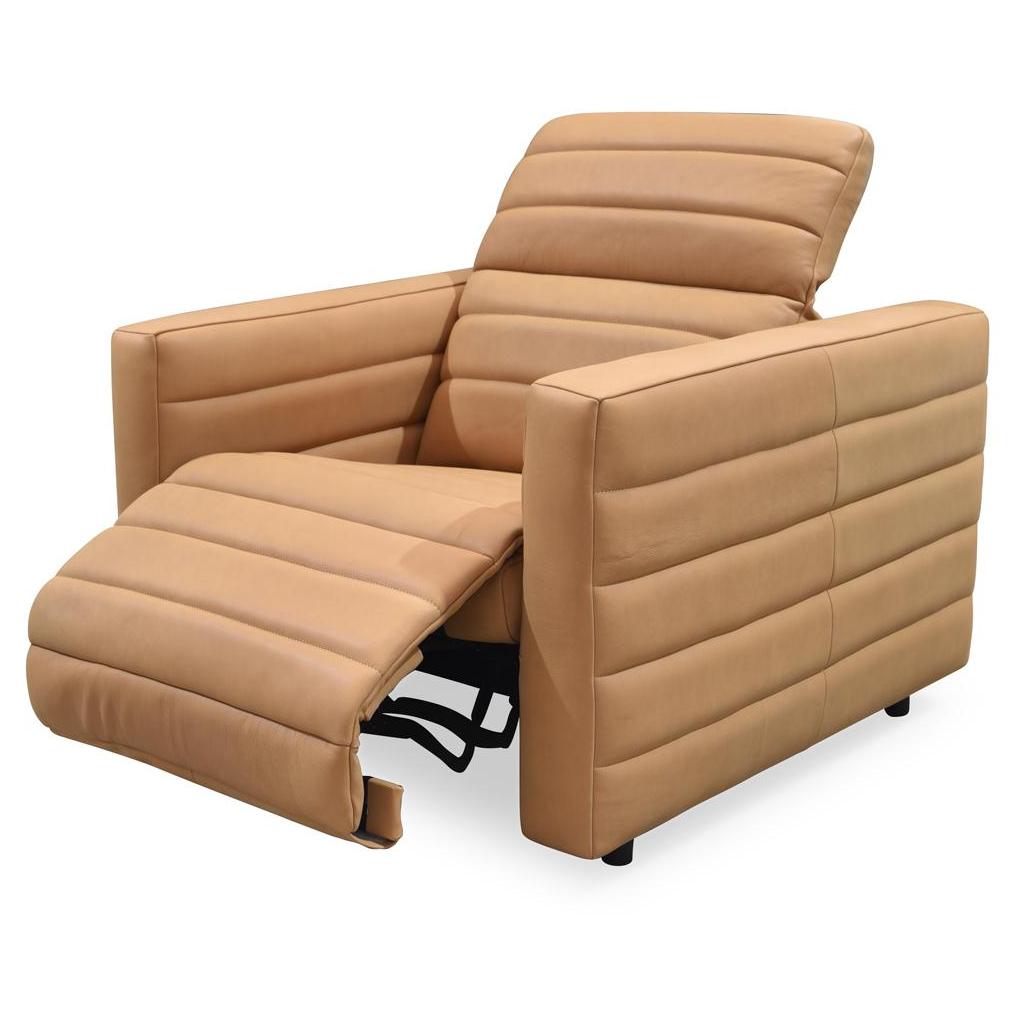 Juno Power Recliner Chair Tan Leather 2 Juno Power Recliner Chair Tan Leather - Image 2