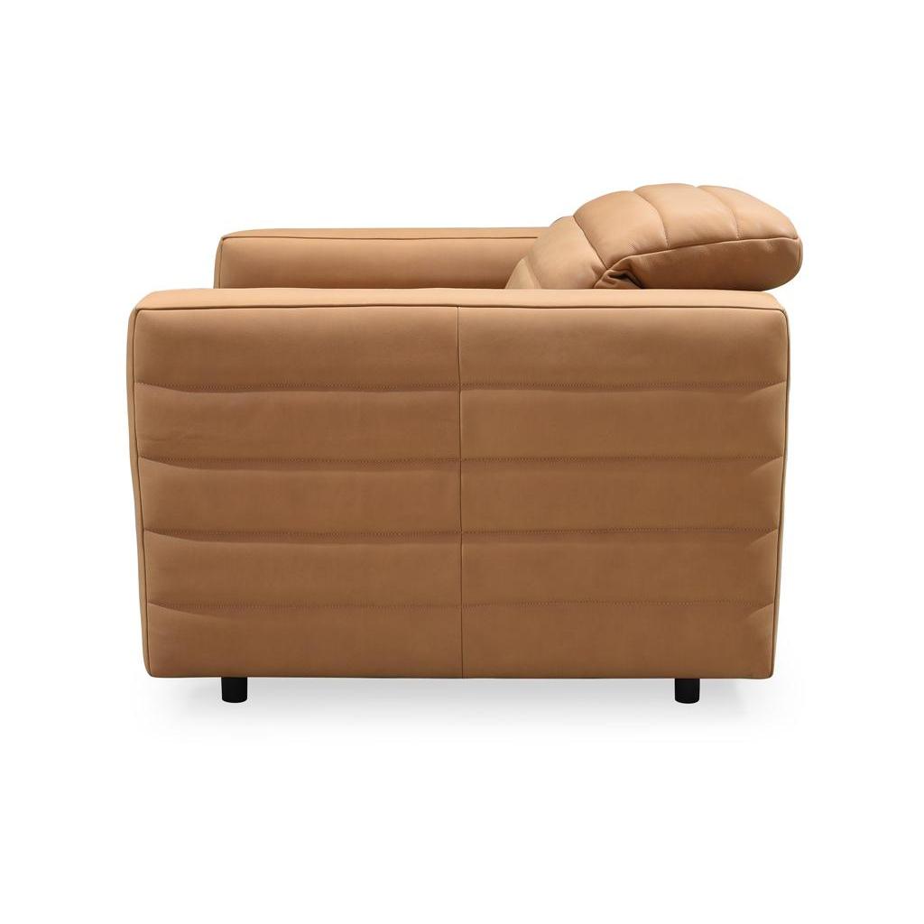 Juno Power Recliner Chair Tan Leather 3 Juno Power Recliner Chair Tan Leather - Image 3