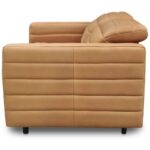 Juno Power Recliner Sofa Tan Leather GO-1011-40-0 GO 1011 40 0 Juno side left shadsilo