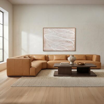 Clove L-Shaped Sectional Tan