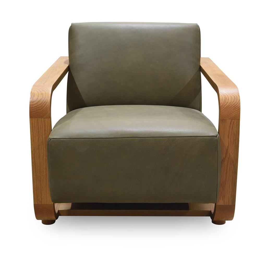 Eckersley Lounge Chair Olive Leather