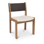 Carol Dining Chair Deep Brown Leather Set of Two GO-1018-20 GO 1018 20 Carol diagR shadsilo