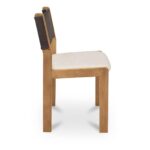 Carol Dining Chair Deep Brown Leather Set of Two GO-1018-20 GO 1018 20 Carol side right shadsilo