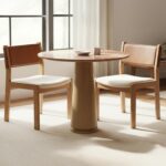 Carol Dining Chair Tan Leather Set of Two GO-1018-40 GO 1018 40 00