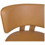 Morel Counter Stool Brown Leather 13 Morel Counter Stool Brown Leather GO-1024-03 GO 1024 03 Morel closeup01 shadsilo