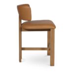 Morel Counter Stool Brown Leather 11 Morel Counter Stool Brown Leather GO-1024-03 GO 1024 03 Morel side right shadsilo