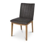 Demi Dining Chair Brown Leather - Set of Two GO-1028-03 GO 1028 03 Demi diagL shadsilo