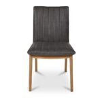 Demi Dining Chair Brown Leather - Set of Two GO-1028-03 GO 1028 03 Demi front shadsilo