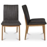 Demi Dining Chair Brown Leather - Set of Two GO-1028-03 GO 1028 03 Demi frontside shadsilo