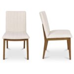 Demi Dining Chair Cream - Set of Two GO-1028-18 GO 1028 18 Demi frontside shadsilo