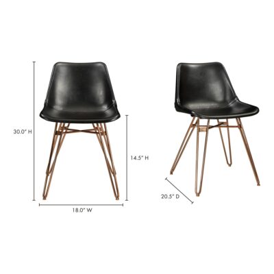 Omni Dining Chair Black (Set of 2) GZ-1013-02 GZ 1013 02 70