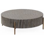 Chameau Small Coffee Table Black and White GZ-1147-37 GZ 1147 37 01