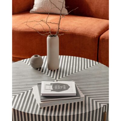 Chameau Small Coffee Table Black and White GZ-1147-37 GZ 1147 37 30