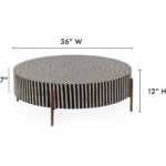 Chameau Small Coffee Table Black and White GZ-1147-37 GZ 1147 37 70