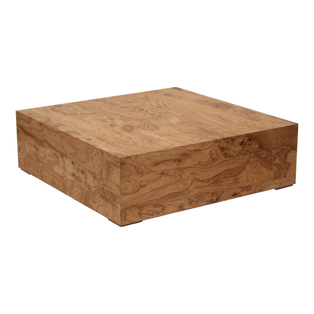 Nash Coffee Table Honey Brown Burl - Image 2