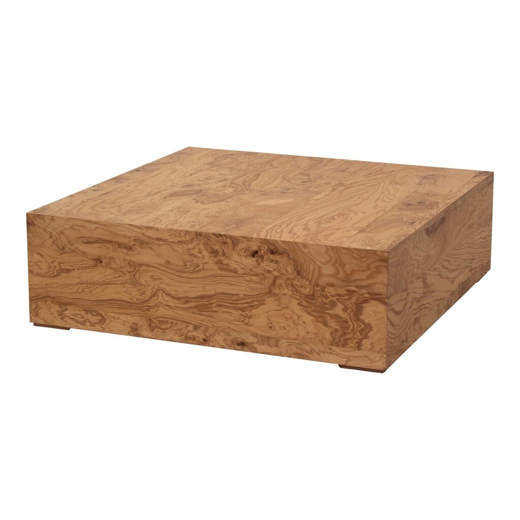 Nash Coffee Table Honey Brown Burl - Image 3