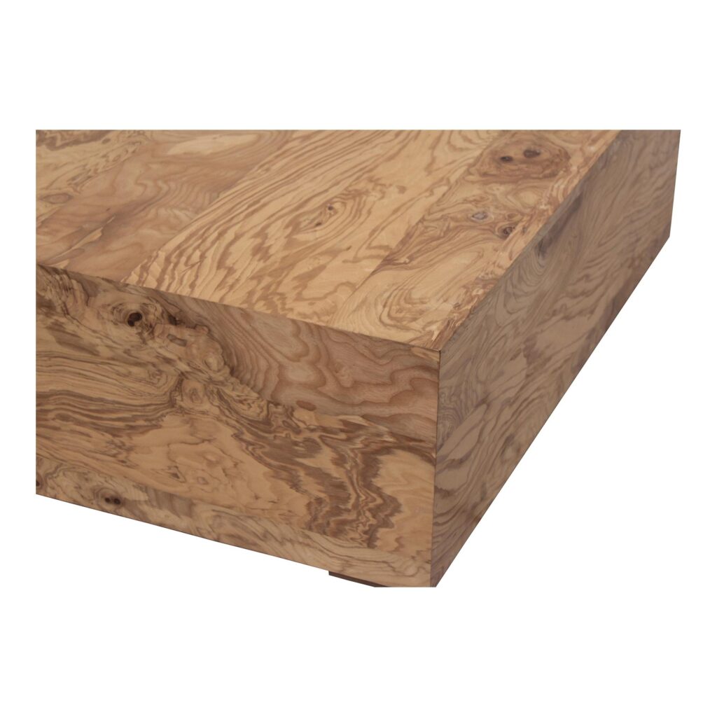 Nash Coffee Table Honey Brown Burl - Image 4