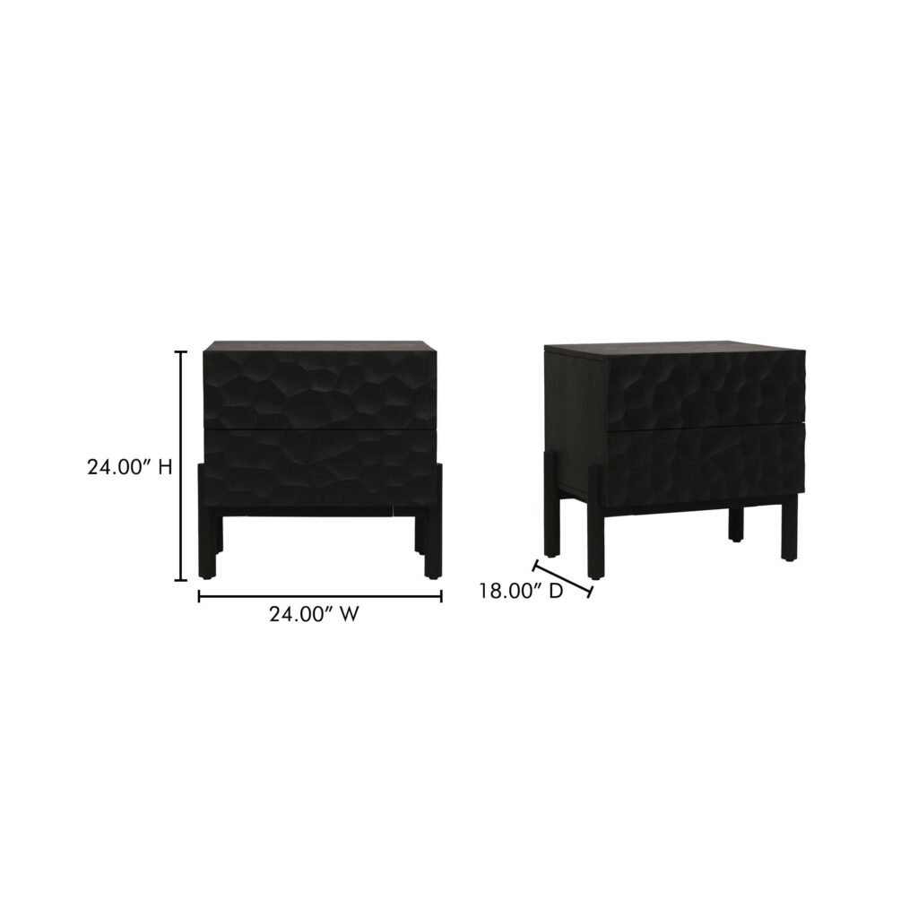 Misaki Nightstand Black - Image 14