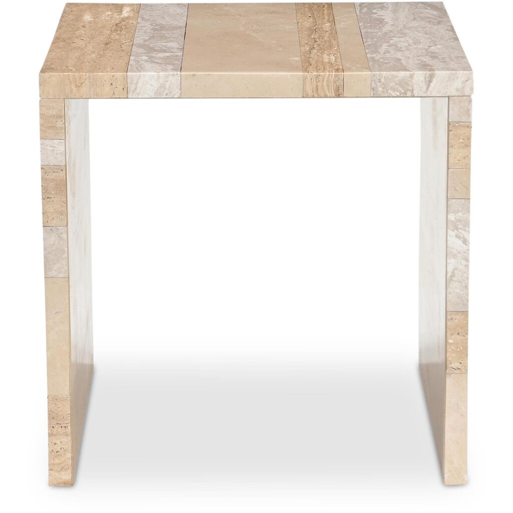 Rosa Accent Table Multicolor Marble