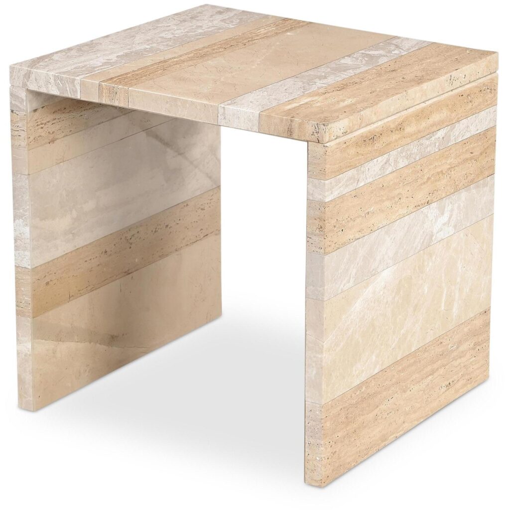 Rosa Accent Table Multicolor Marble - Image 7