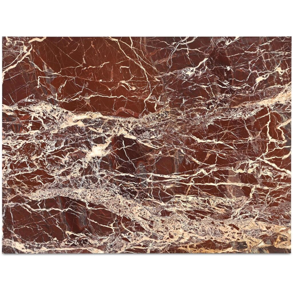 Rosa Coffee Table Rosso Levnato Marble - Image 8