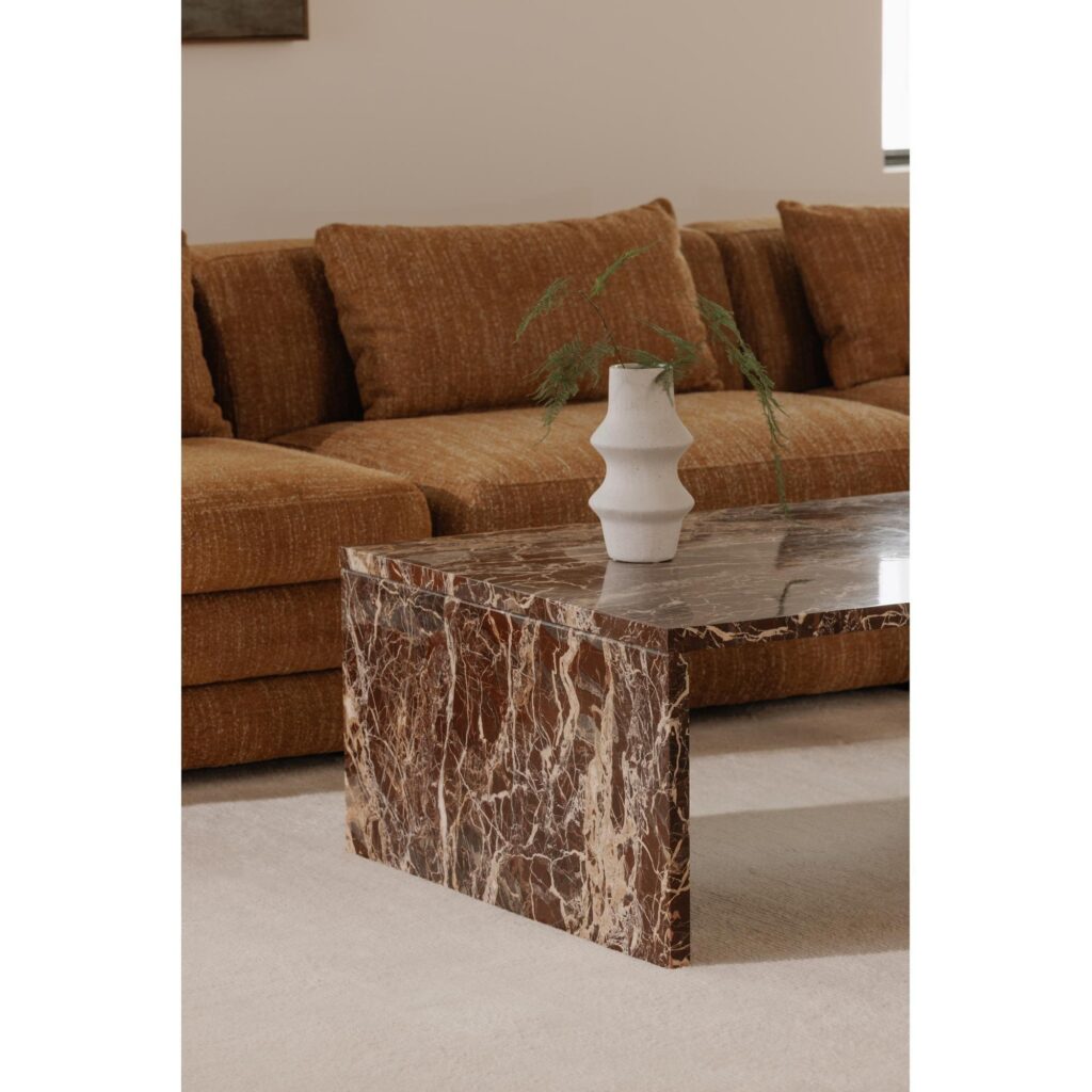 Rosa Coffee Table Rosso Levnato Marble - Image 11