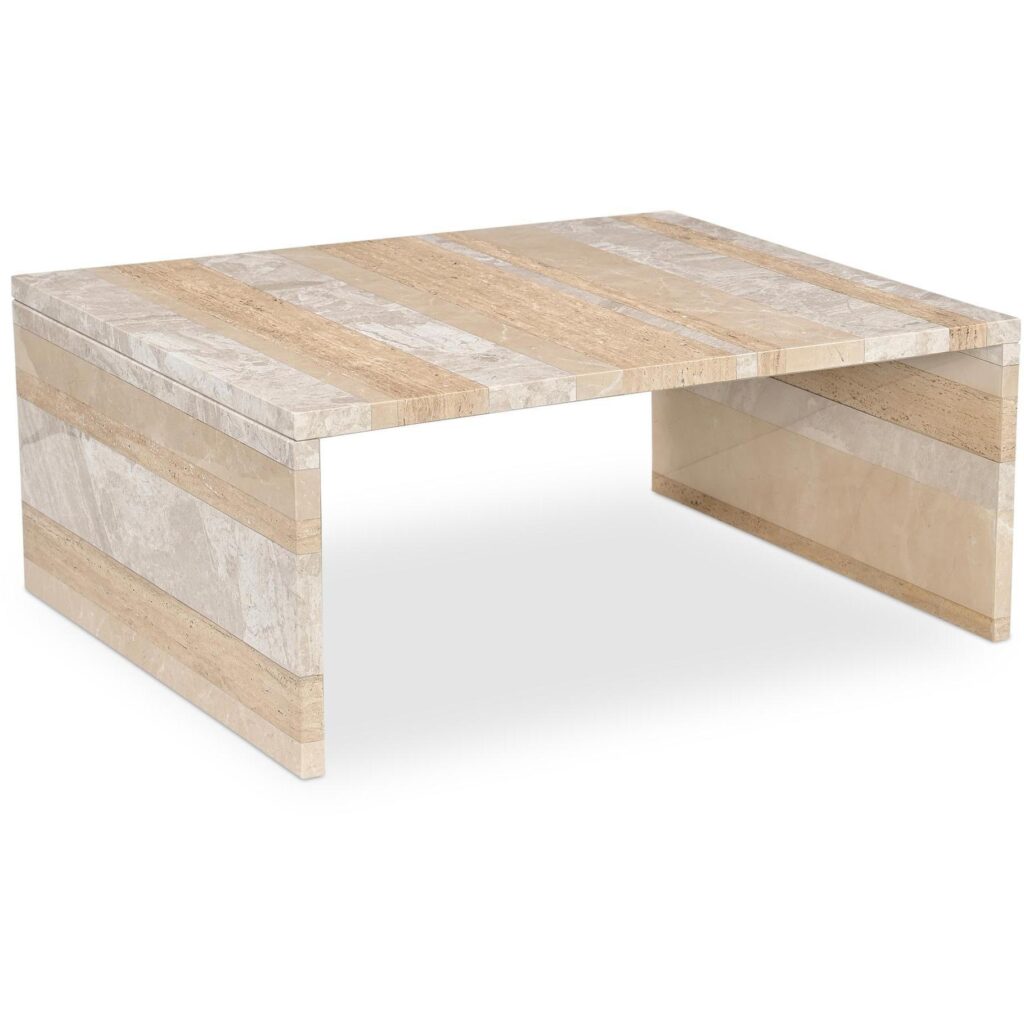 Rosa Coffee Table Multicolor Marble - Image 2