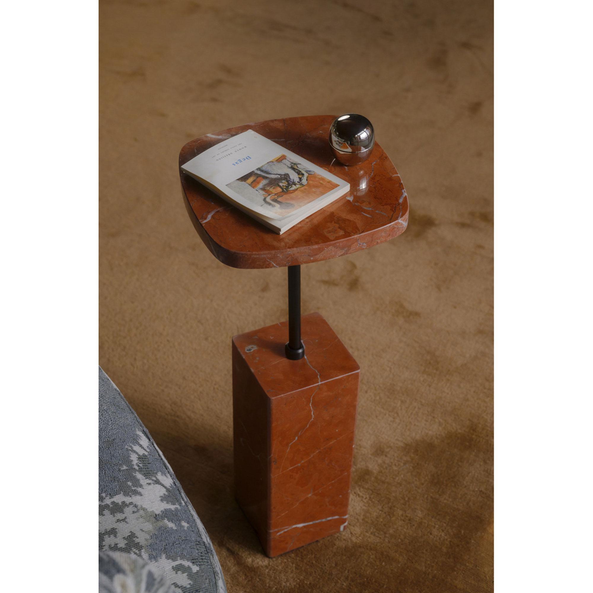 Caro Side Table Rosso Alicante Marble 4 Caro Side Table Rosso Alicante Marble - Image 4