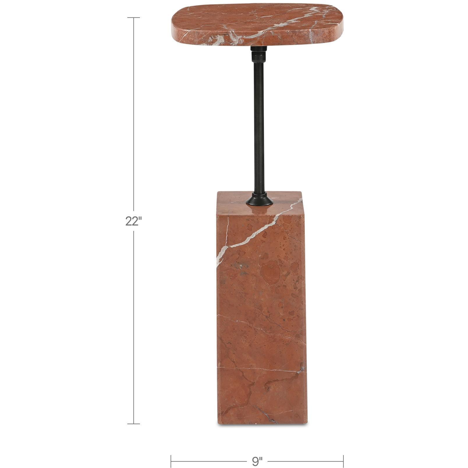 Caro Side Table Rosso Alicante Marble 6 Caro Side Table Rosso Alicante Marble - Image 6