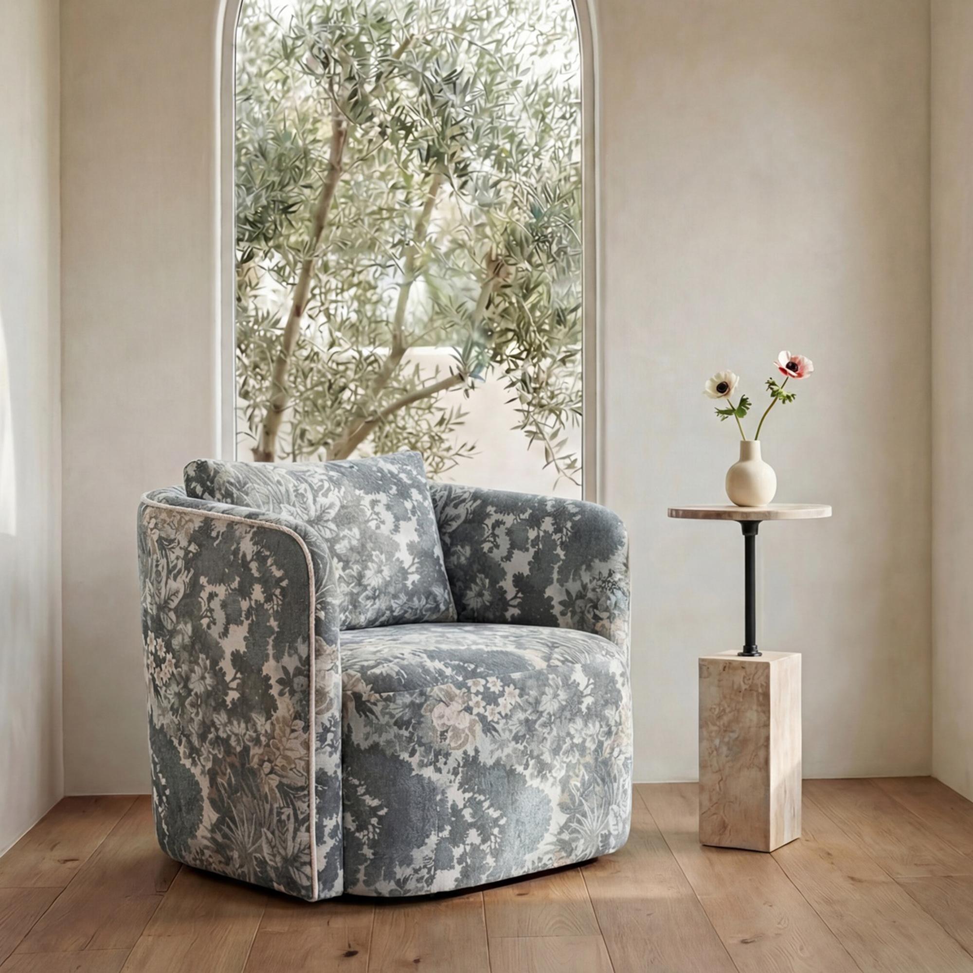 Caro Side Table Travertine 2 Caro Side Table Travertine - Image 2