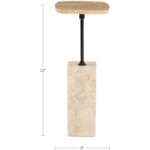Caro Side Table Travertine 9 Caro Side Table Travertine GZ-1188-34-0 GZ 1188 34 0 70 dim