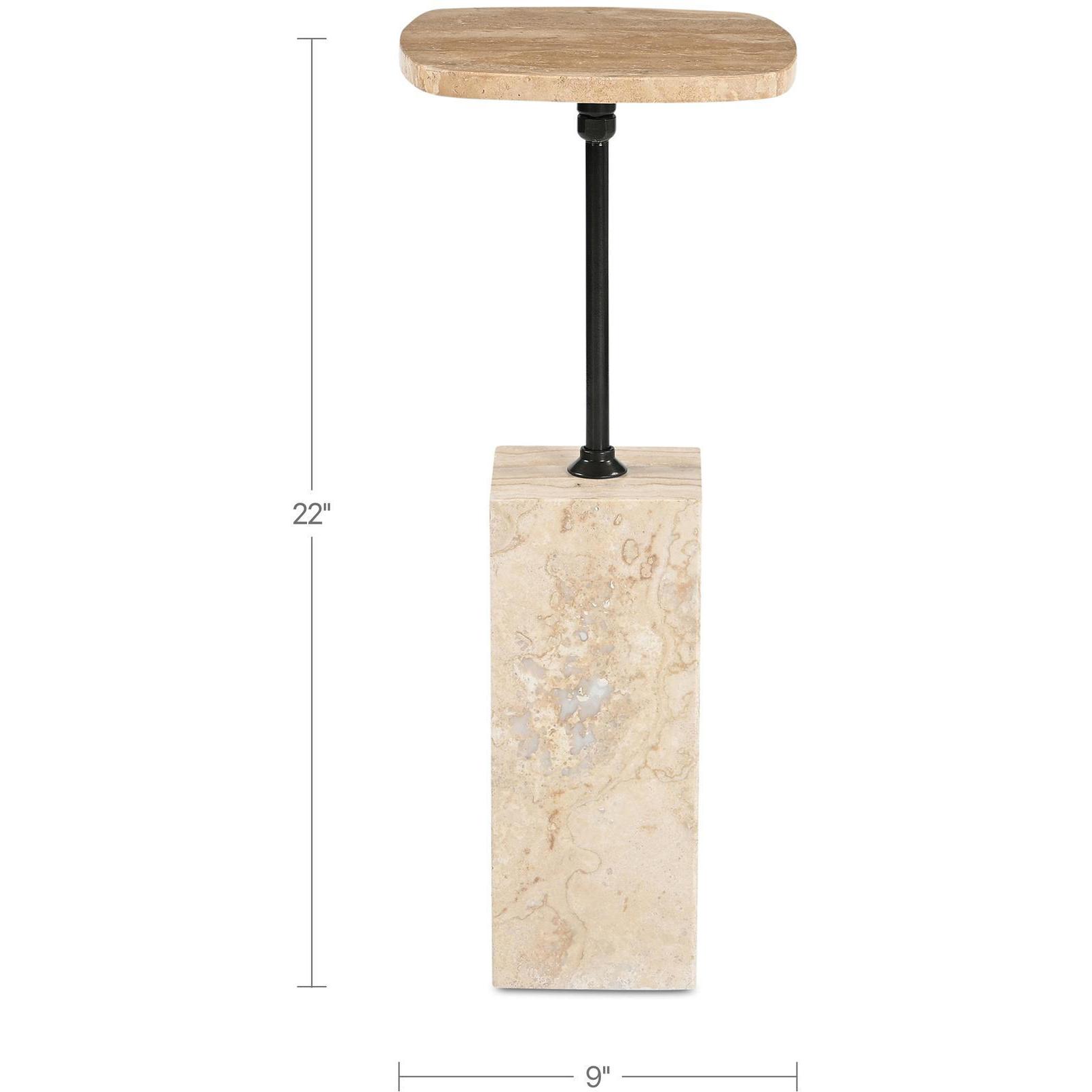 Caro Side Table Travertine 5 Caro Side Table Travertine - Image 5