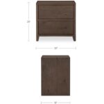 Jenson Nightstand Brown 5 Jenson Nightstand Brown HN-1007-03 HN 1007 03 70 dim