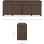 Jenson Sideboard Brown 5 Jenson Sideboard Brown HN-1009-03 HN 1009 03 70 dim