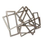 Metal Rectangles Wall Decor 5 Metal Rectangles Wall Decor HW-1007-30 HW 1007 30 01