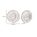 Iron Braid Wall Decor HW-1068-37 HW 1068 37 70