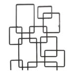 Steel Squares Wall Decor 8 Steel Squares Wall Decor HW-1083-02 HW 1083 02 02