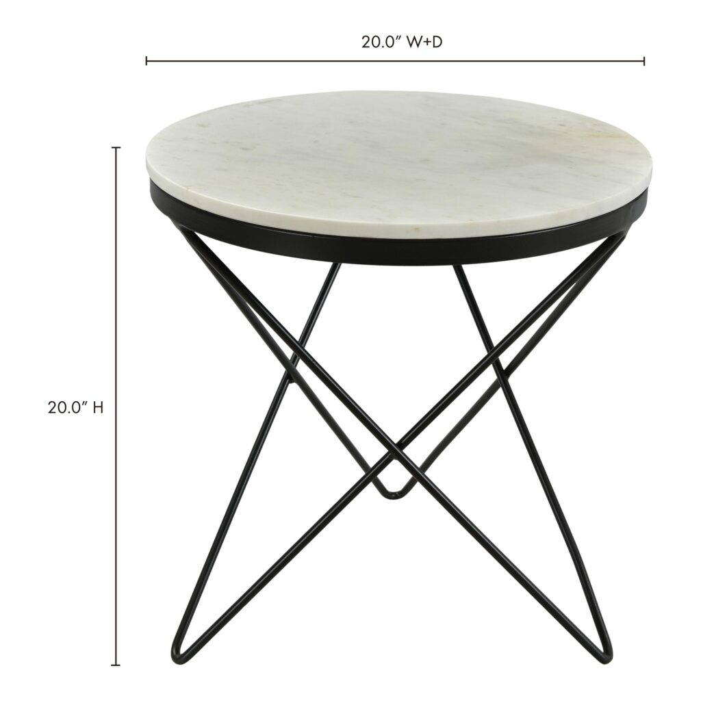 Haley Side Table Black Base - Image 7