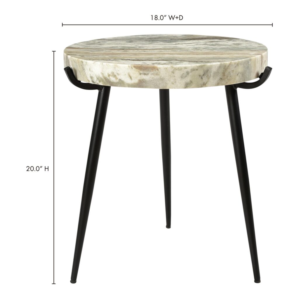 Brinley Marble Accent Table - Image 5